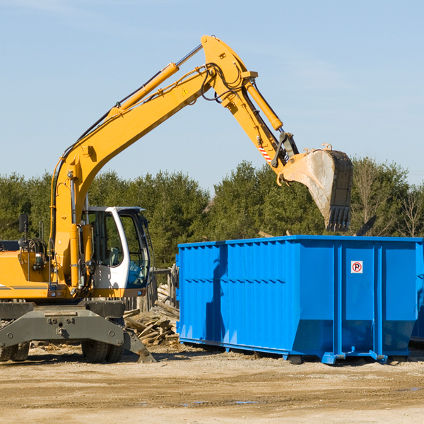 are there any restrictions on where a residential dumpster can be placed in Denton County Texas